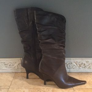 Leather boots